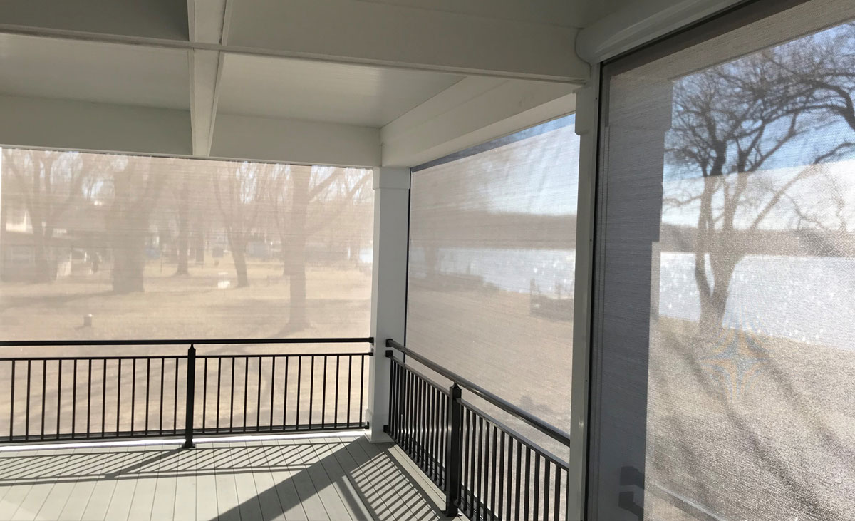 Michigan retractable screens patio shades